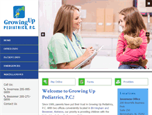 Tablet Screenshot of growinguppediatrics.net